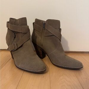 Dolce Vita Taupe Ankle Booties
